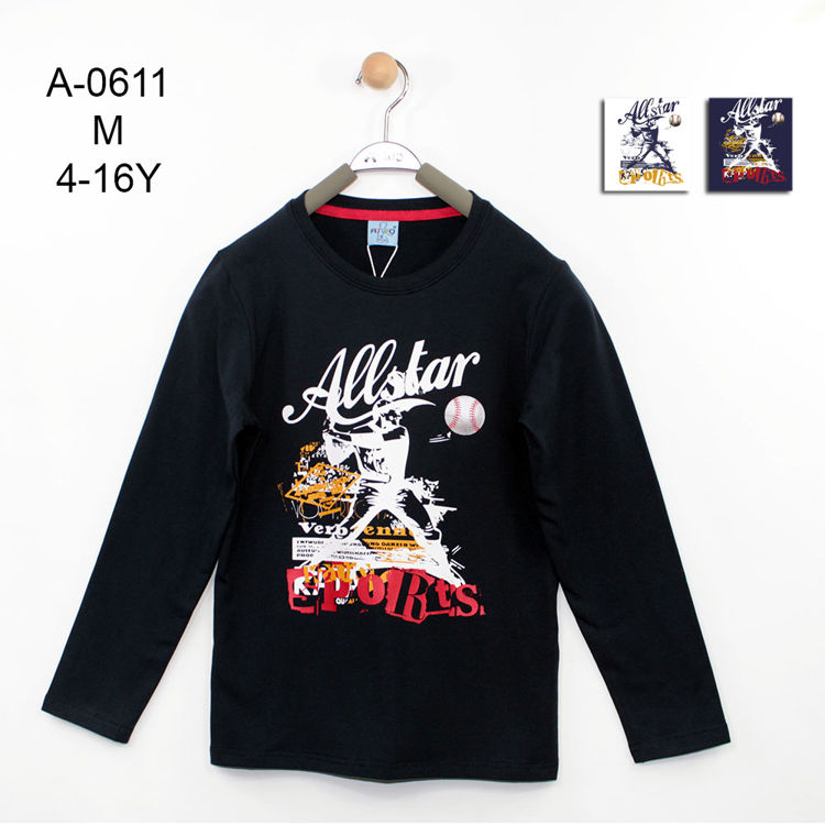 Picture of A0611-THERMAL FLEECE COTTON TOP BOYS 4-16 YEARS